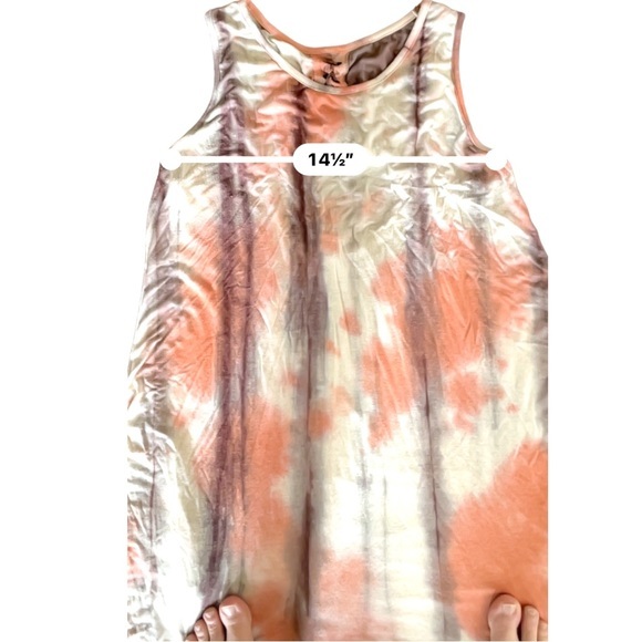 CY Fashion, multi color dress, POCKETS, cut out/tie back, swing/flowy - Picture 3 of 16